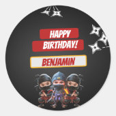 Nina Birthday Runder Aufkleber (Vorderseite)