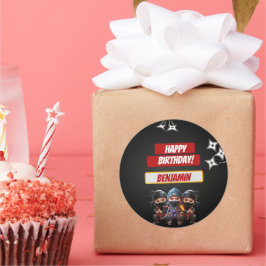 Nina Birthday Runder Aufkleber