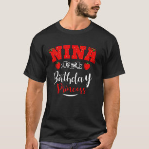Nina des Geburtstagsprinzessin Erdbeerthemas Bda T-Shirt