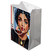 Nina-Geschenktasche Mittlere Geschenktüte (Rückseite Schrägansicht)