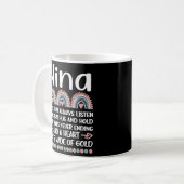 Nina Grandmutter Wertschätzung Nina Grandma Kaffeetasse (Vorderseite Links)