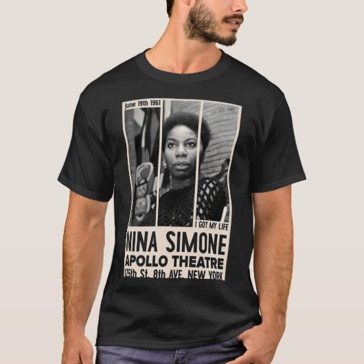 Nina-Jazz-Konzerposter-Mädchen T-Shirt (Vorderseite)