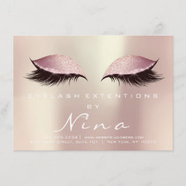 Nina Lashes Aftercare Instruction Pink