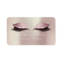 Nina Makeup Eyebrow Lashes Glitzer Pink Luxury