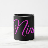 Nina, Name mit rosa Rosen Tasse (Zentrum)