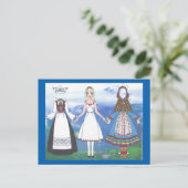 Nina of Norway Paper Doll Postcard Postkarte (Stehend Vorderseite)