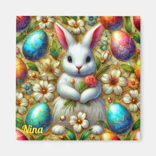 NINA~ Osterhasen und Eier ~ Magnet