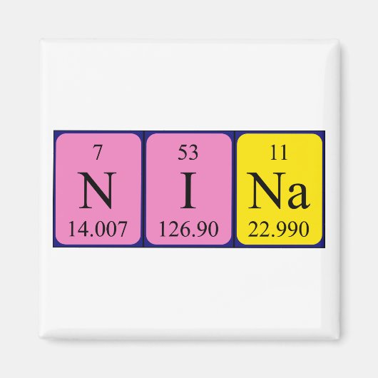 Nina Periodenmagnet Magnet (Vorne)