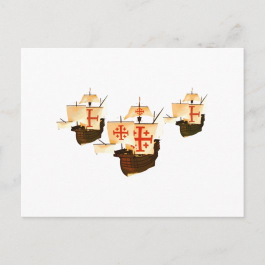 Nina Pinta & Santa Maria Postkarte (Vorderseite)