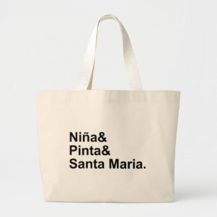 Nina Pinta Santa Maria Schiff von Christoph Kolu Jumbo Stoffbeutel