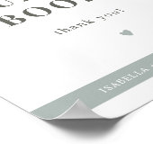 NINA Sage Green Bitte Unterschreiben Sie unser Gäs Poster (Ecke)