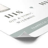 NINA Sage Green Signature Drink seine und ihre Unt Poster (Ecke)