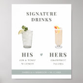 NINA Sage Green Signature Drink seine und ihre Unt Poster (Vorne)
