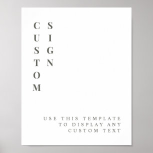 NINA Sage Grün Minimalistisches Benutzerdefinierte Poster