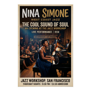 Nina Simone 1958 Poster