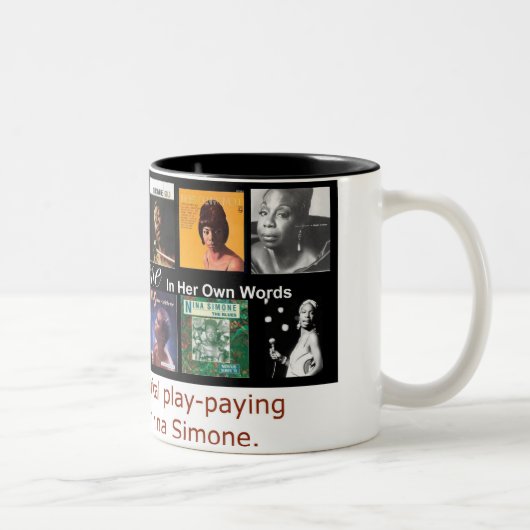 Nina Simone: In ihren eigenen Wörtern Zweifarbige Tasse (Rechts)