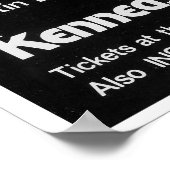 Nina Simone Jazz Live Concert Poster (Ecke)