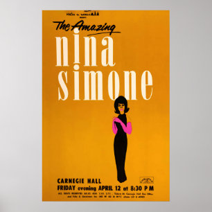 Nina Simone Jazzplakat - In der Carnegie Hall - 19 Poster