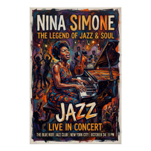 Nina Simone Live Poster