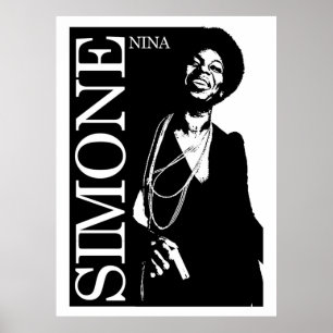 Nina Simone Stencil Art Poster