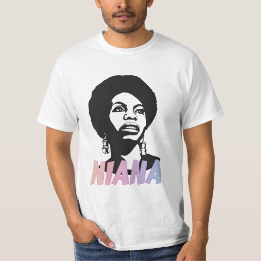 Nina Simone witzig T-Shirt (Vorderseite)