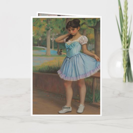 Niña soniando que es un bailarina karte (Rückseite)