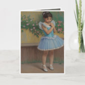 Niña soniando que es un bailarina karte (Vorderseite)