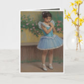 Niña soniando que es un bailarina karte (Gelbe Blume)