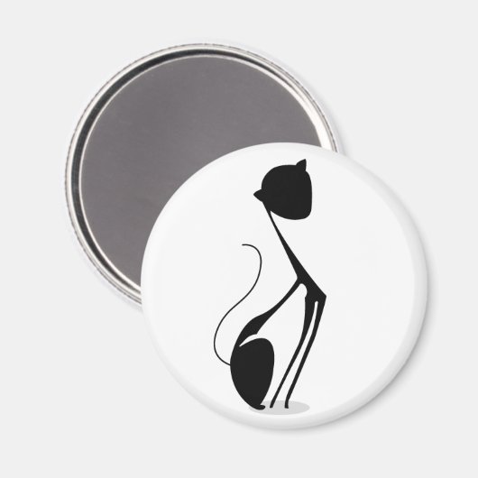 Nina Velvet Magnet :: SoHo Cat Im Scheinwerfer (Vorderseite/Rückseite)