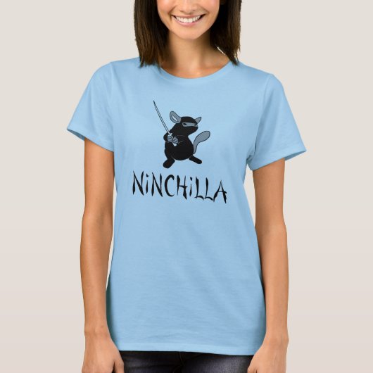 Ninchilla-Chinchilla Damen-Shirt T-Shirt (Vorderseite)