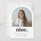 Nine Arch Foto Geburtstag Einladung (Vorderseite)