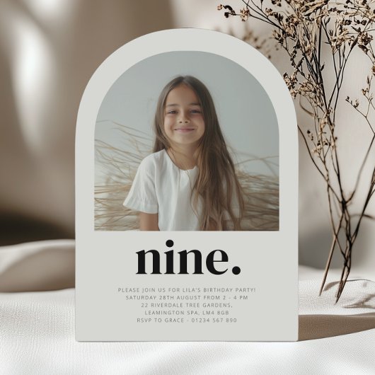 Nine Arch Foto Geburtstag Einladung