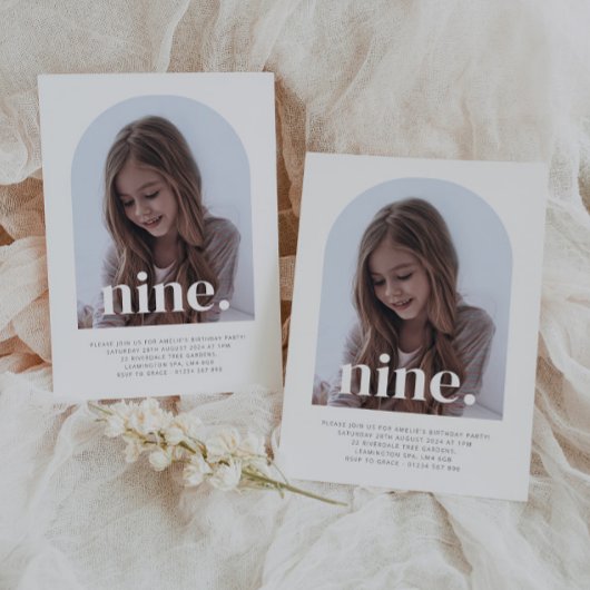 Nine Arched Foto Geburtstag Einladung
