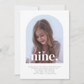 Nine Arched Foto Geburtstag Einladung (Vorderseite)