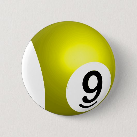 Nine Ball Yellow Button (Vorderseite)