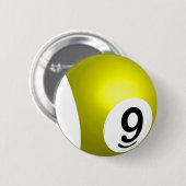 Nine Ball Yellow Button (Vorne & Hinten)