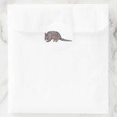 Nine Banded Armadillo Runder Aufkleber (Tasche)