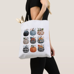 Nine Decorative Pumpkins Stickerei Tasche