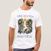 Nine Fortune Koi Fish T-Shirt (Vorderseite)