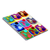 Nine Howling Wolf Portraits-Notebook Notizblock (Rechte Seite)