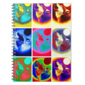 Nine Howling Wolf Portraits-Notebook Notizblock (Vorderseite)