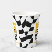 Nine Is A Vibe Retro Ninth 9th Birthday Party Pappbecher (Rechts)