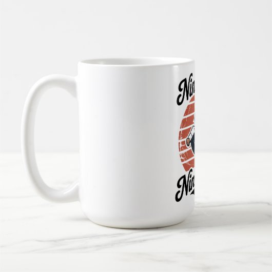 Nine Lives Nine Innings Baseball Cat Kaffeetasse (Links)