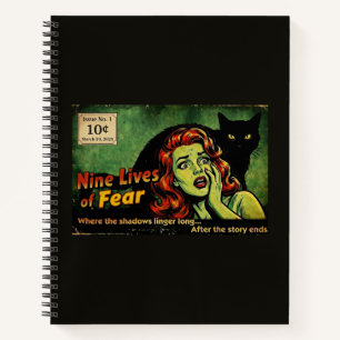 Nine Lives of Fear – Ausgabe Nr. 1 Retro-Horror-No Notizblock