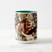 Nine Meerkat Triangles, Coffee Mug Tasse (Zentrum)