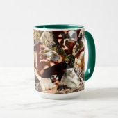 Nine Meerkat Triangles, Coffee Mug Tasse (VorderseiteRechts)