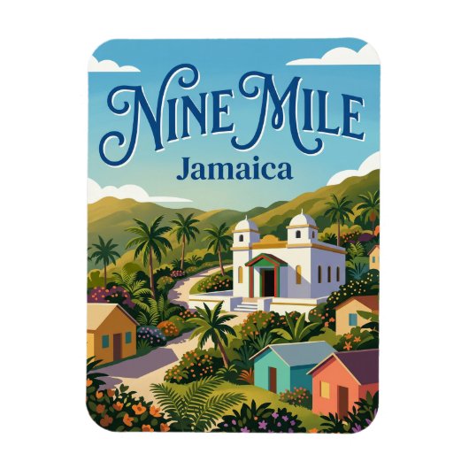 Nine Mile Jamaika Magnet (Vertikal)
