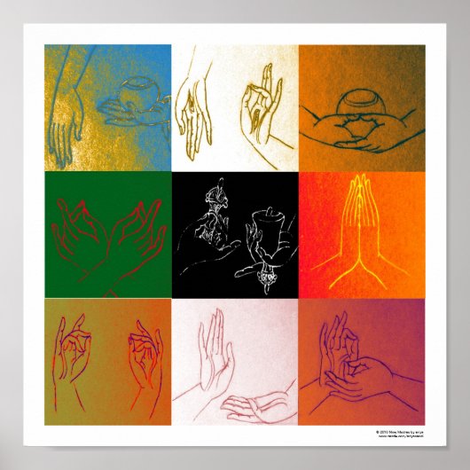 Nine Mudras Poster A (Vorne)