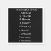 Nine Noble Virtues Napkins Serviette (Vorderseite)