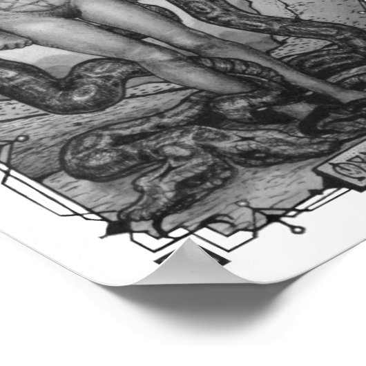 Nine of Pentacles (Sm) by R. Mahoney Poster (Ecke)